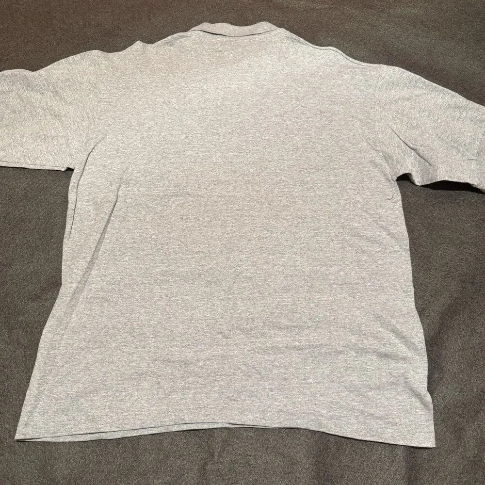 Vintage Canon Day Camera Mens Polo Shirt XL Extra Large Gray 1990s Cotton Deluxe